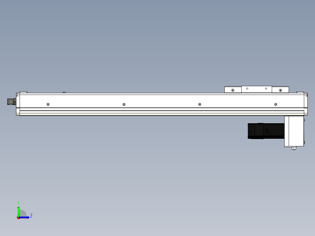 Toyo东佑达直线模组-ECH10-500-BM-100W左视图