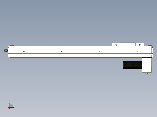 Toyo东佑达直线模组-ECH10-500-BM-100W左视缩略图