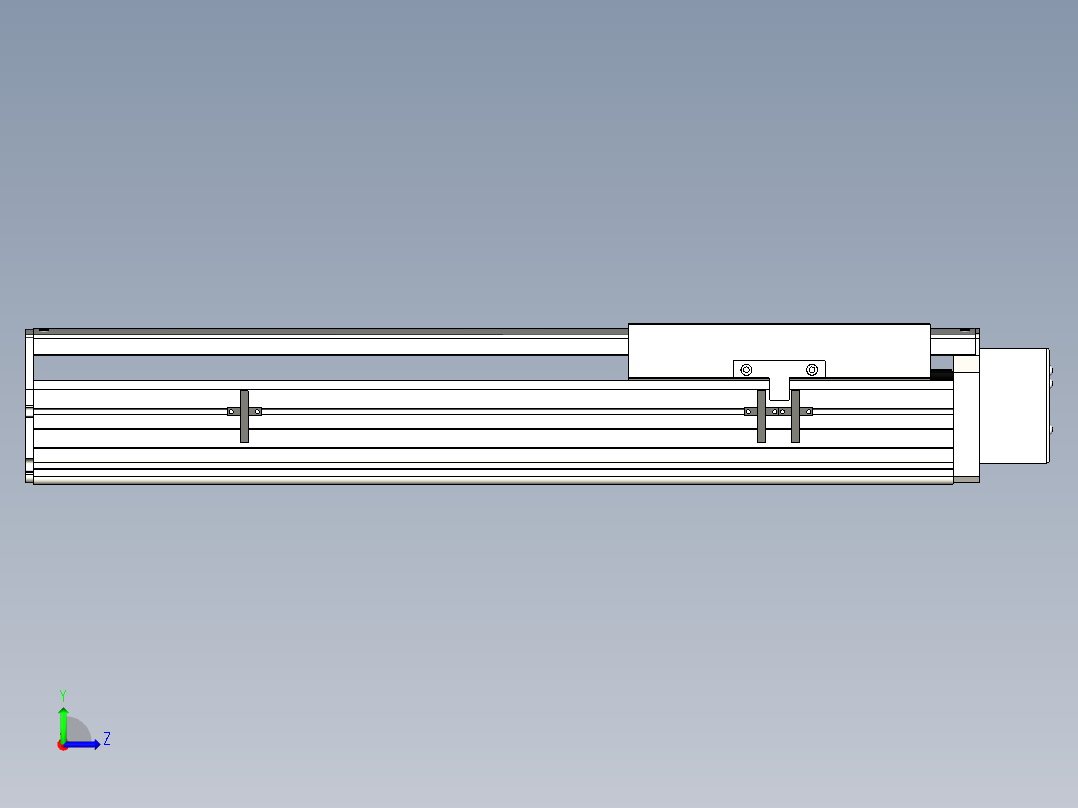 Toyo东佑达直线模组-ETH22-400-BL-400W左视图
