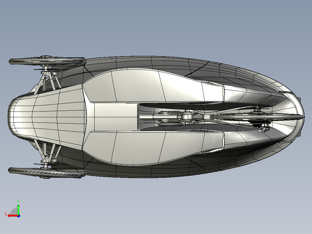 电动汽车设备（创新设计）后视图