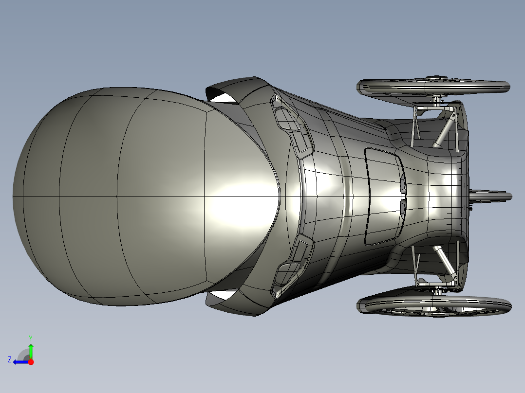 电动汽车设备（创新设计）右视图