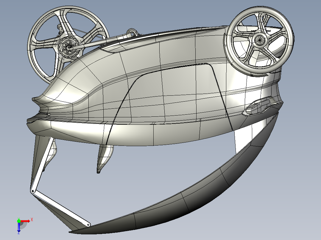 电动汽车设备（创新设计）俯视图