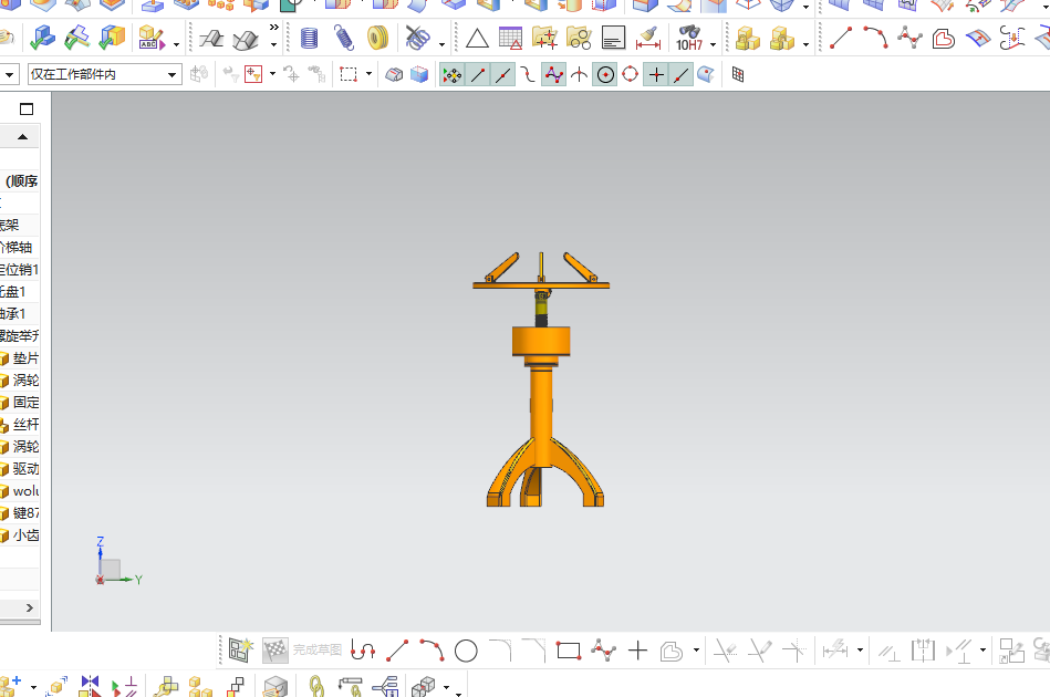电动升降花盆架模型