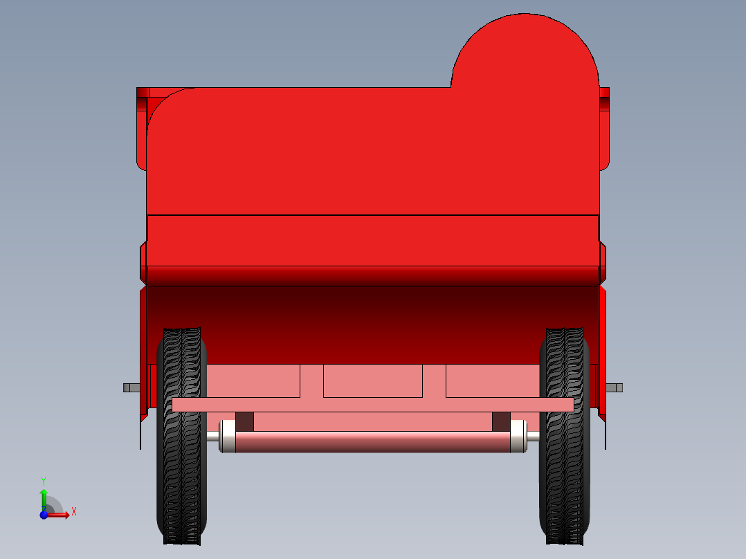 电动平板车304091前视图