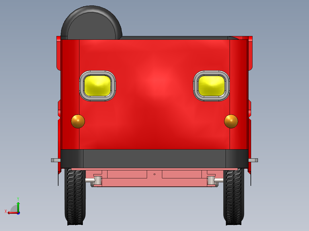 电动平板车304091后视图