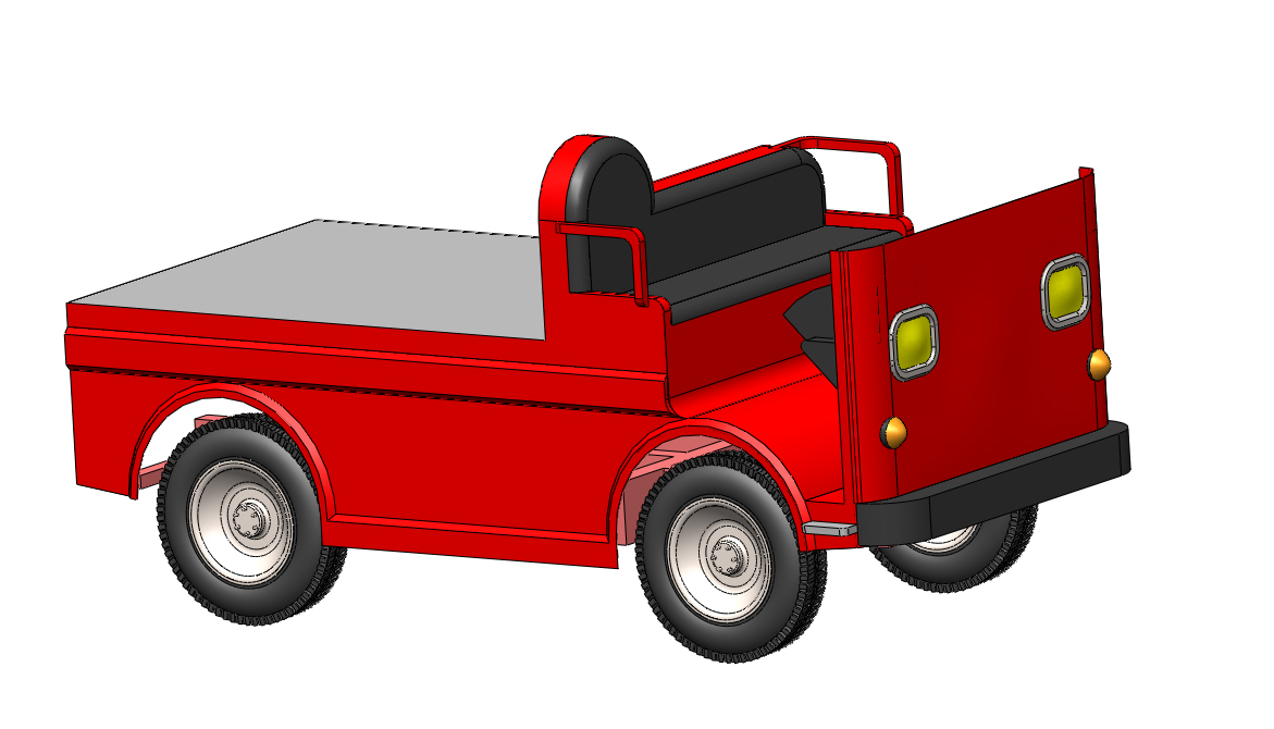 电动平板车304091