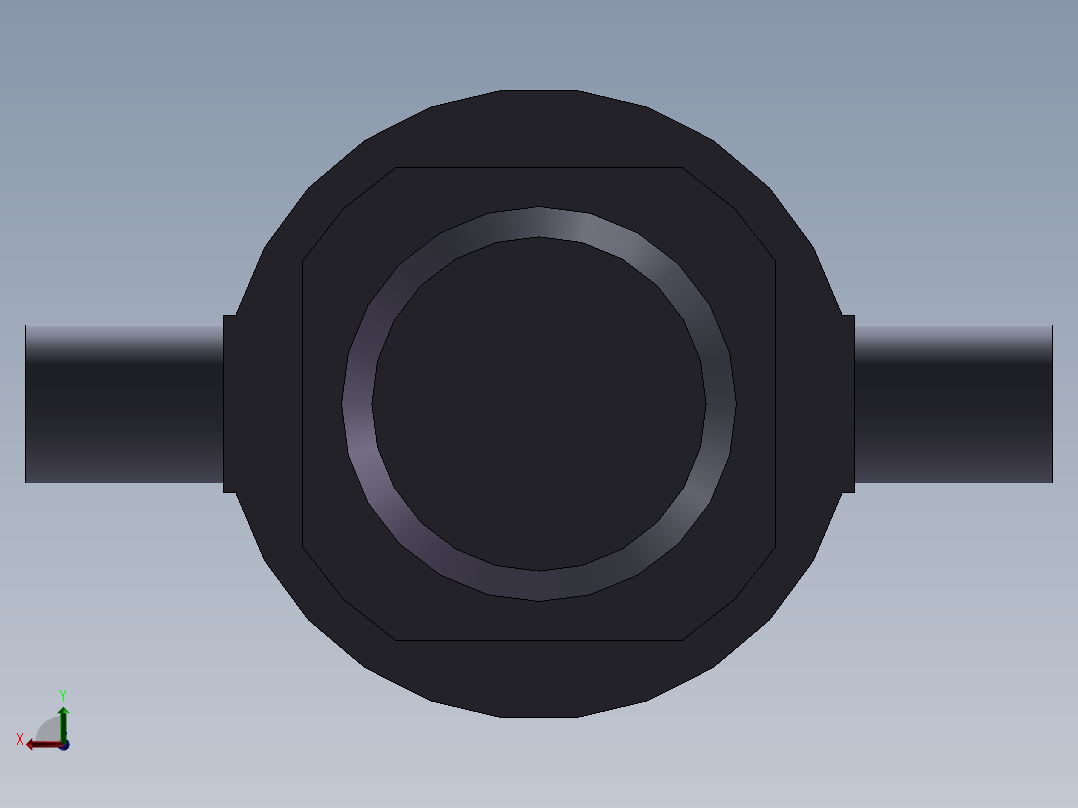 S23 前耳轴气缸后视图