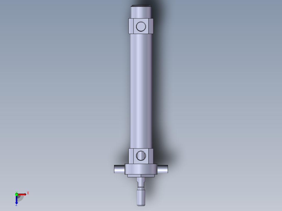 S23 前耳轴气缸俯视图