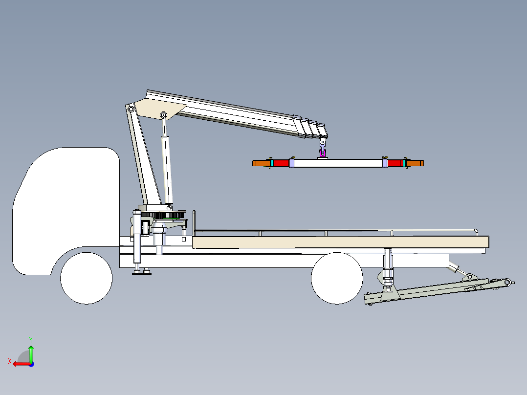 lift away kaldir拖车提升机构后视图