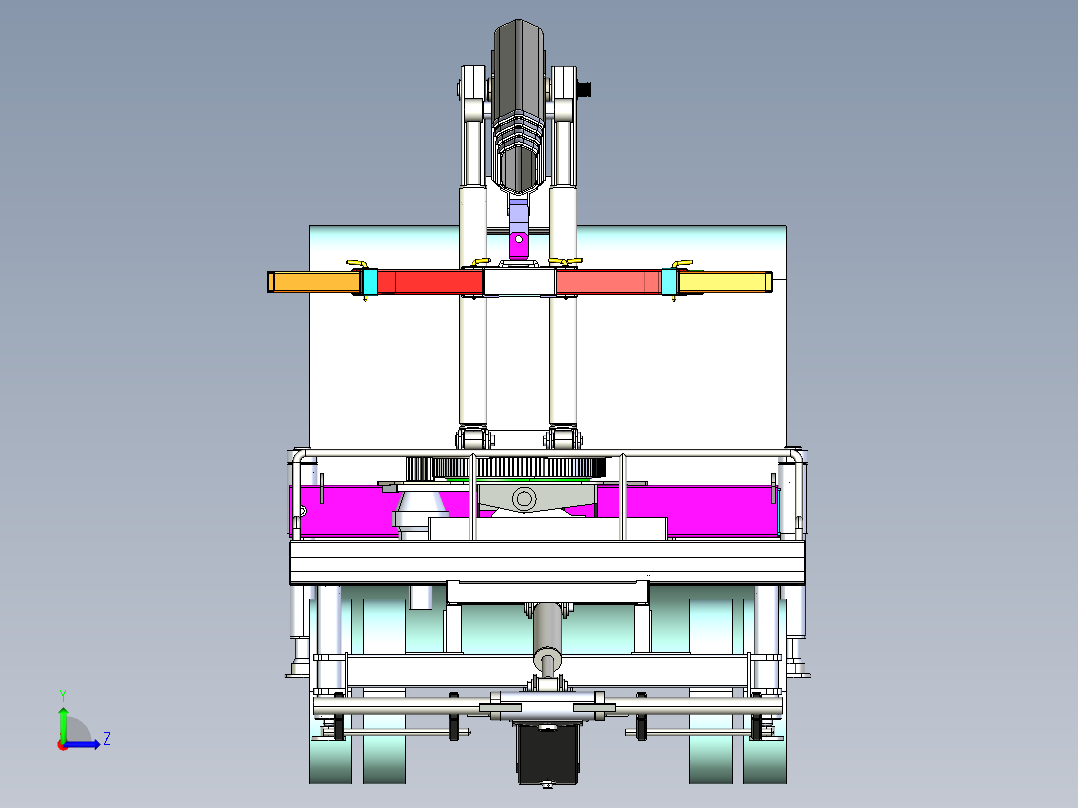 lift away kaldir拖车提升机构左视图