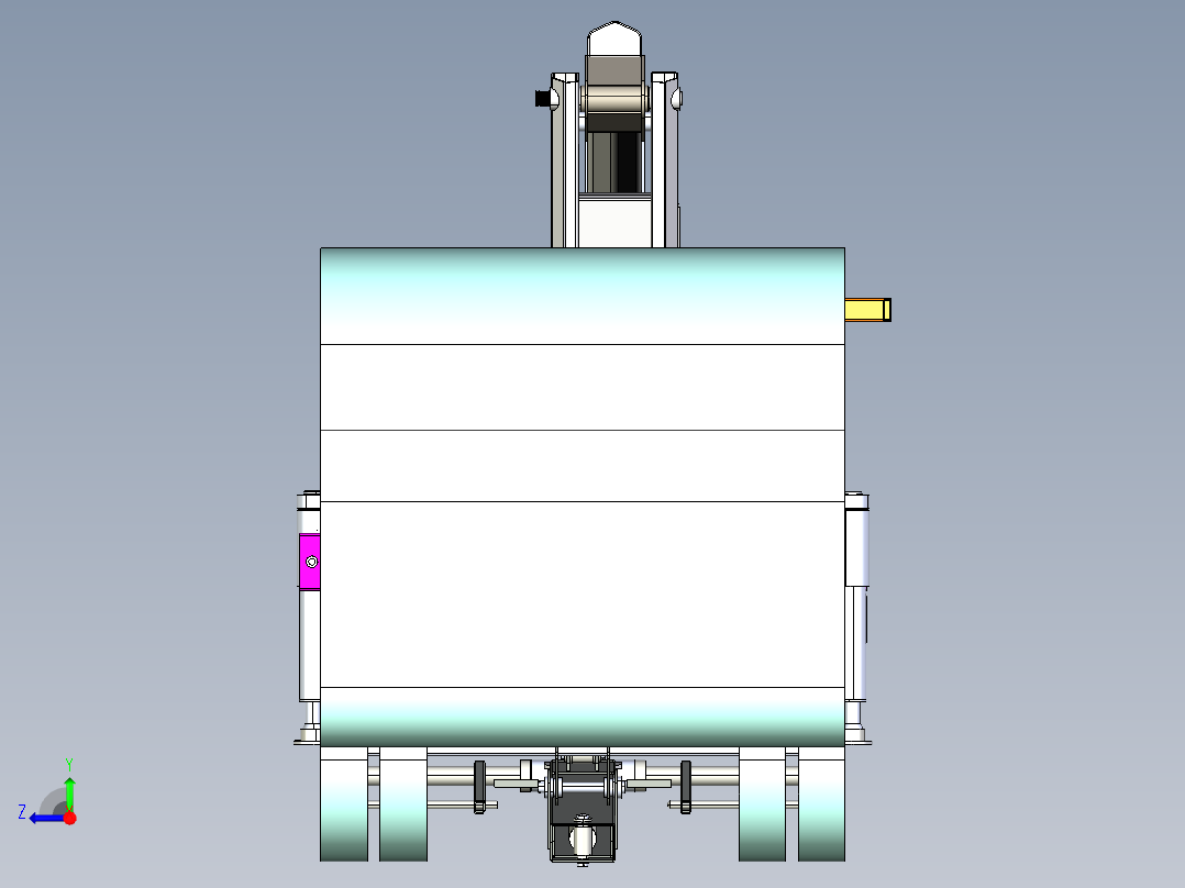 lift away kaldir拖车提升机构右视图