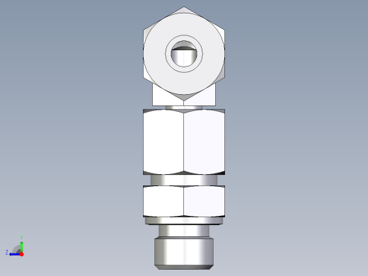卡套式工业通用硬管接头EO_Assembled_adjustable_standpipe_elbow_EVW10SM71右视缩略图