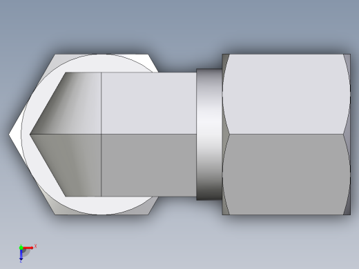 卡套式工业通用硬管接头EO_Assembled_adjustable_standpipe_elbow_EVW10SM71俯视缩略图