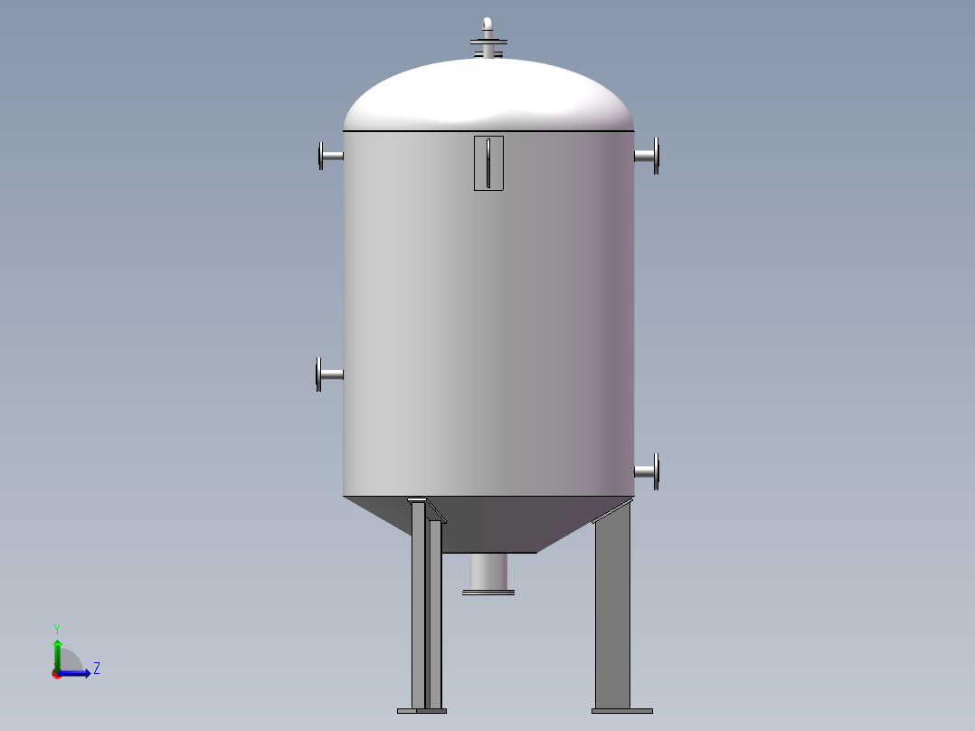 烛式过滤器左视图