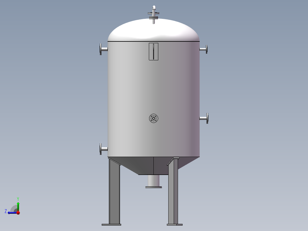 烛式过滤器右视图