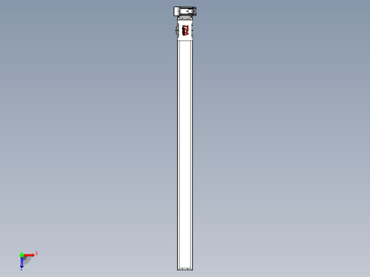 同步带全封闭直线模组TPA-HCB-110D-90-L1600-RU-C-P40-N3俯视缩略图