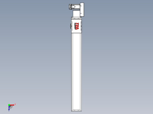 同步带全封闭直线模组TPA-HCB-110D-90-L800-ML-C-P40-N3俯视缩略图