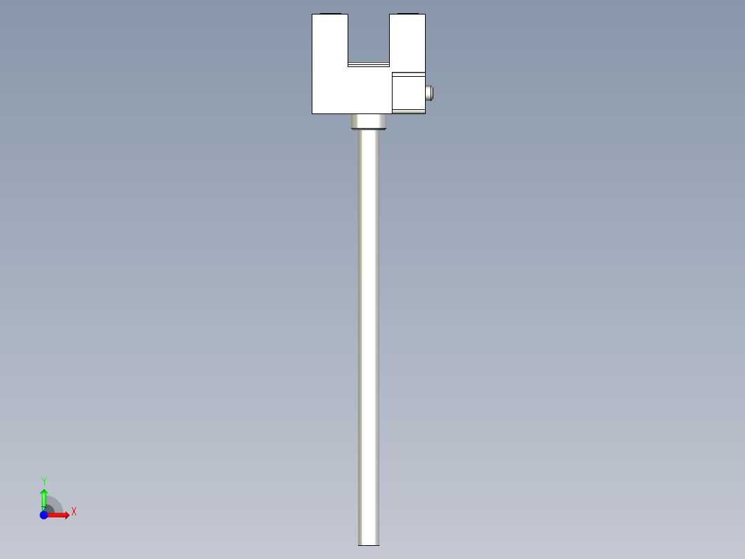 槽型光电传感器LU-R24前视图