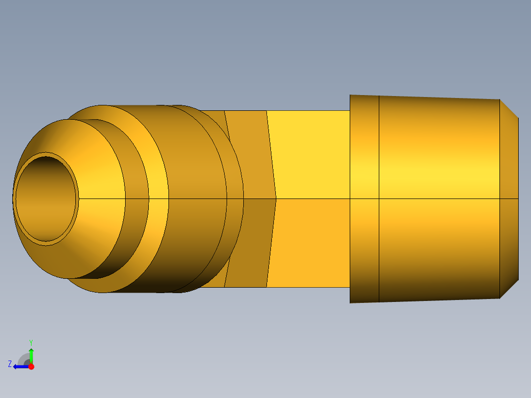 扩口式工业通用硬管接头45Deg Elbow 159F-6-6右视图