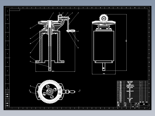 丝杠-齿轮-摇杆-成图大赛