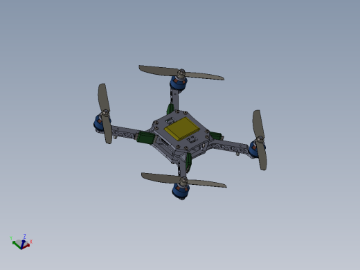 四旋翼无人机，旋翼可进行拆卸 无人机 (250)