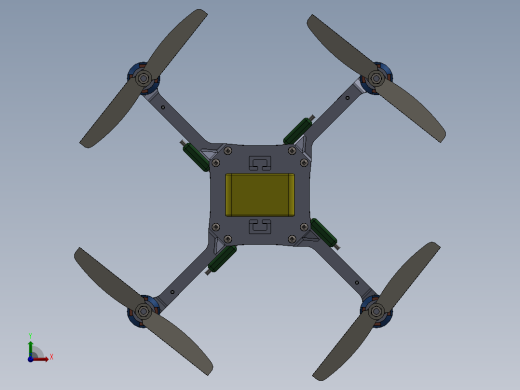 四旋翼无人机，旋翼可进行拆卸 无人机 (250)前视缩略图