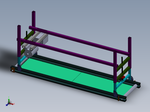 带角度升降传送带设计
