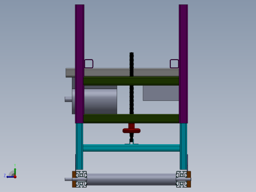 带角度升降传送带设计右视缩略图