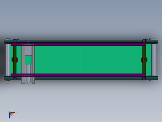 带角度升降传送带设计俯视缩略图