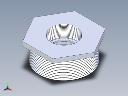 聚氯乙烯配件18-Sch80_ReducerBushing_MPTxFPT_839-420_4in x 2in正等轴测缩略图