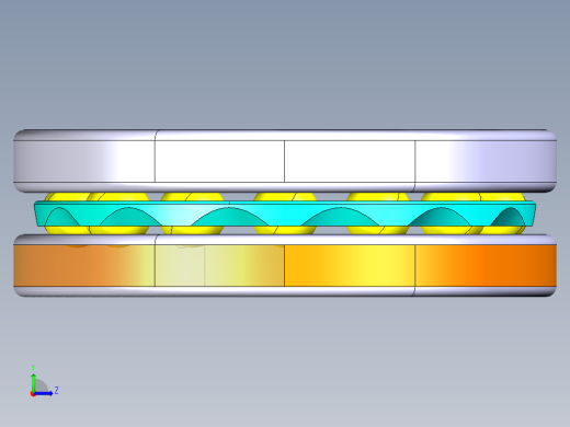 平面推力球轴承51206左视缩略图