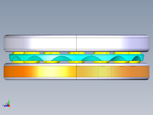 平面推力球轴承51206右视缩略图