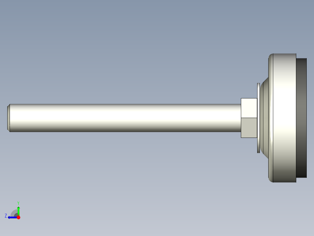 固定腳座5552-3D多系列多零件图纸模型右视图