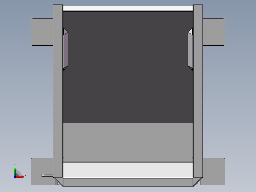 院内垃圾斗前视图