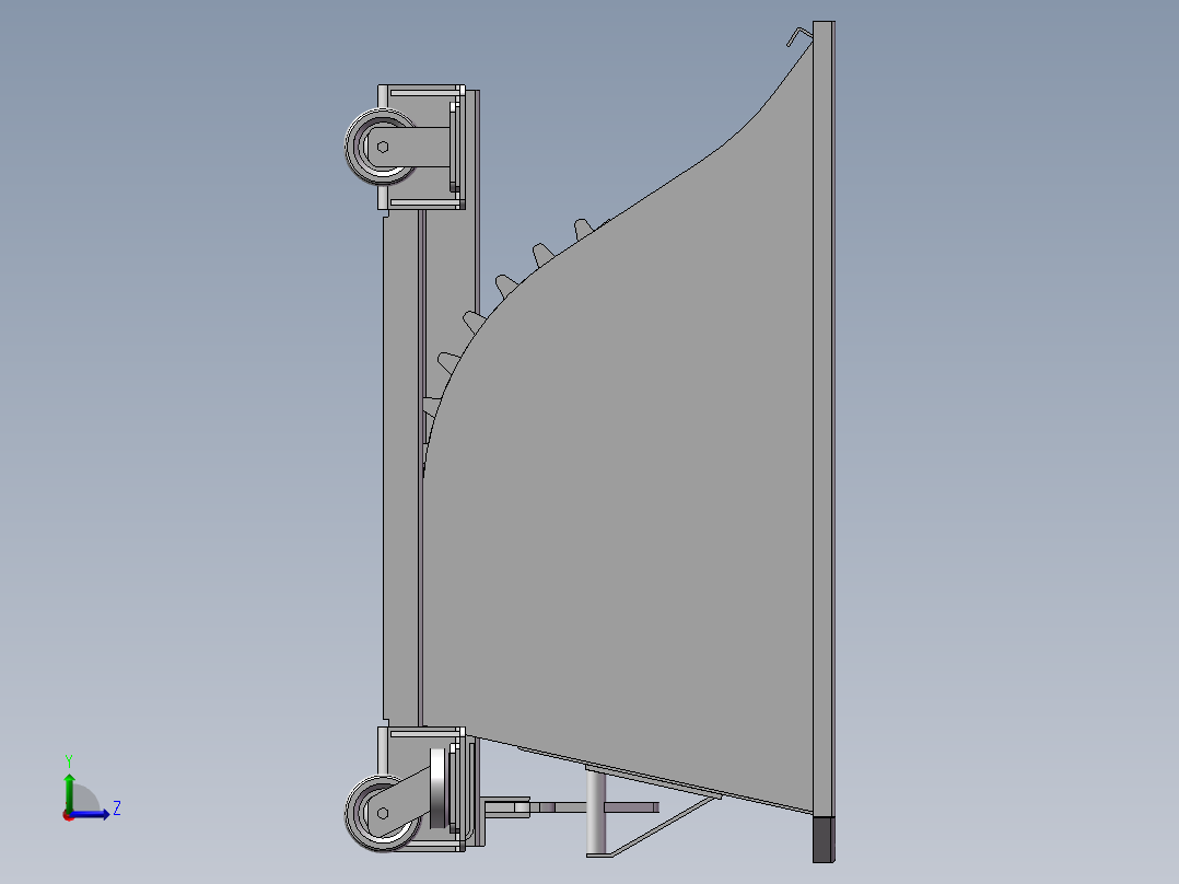 院内垃圾斗左视图