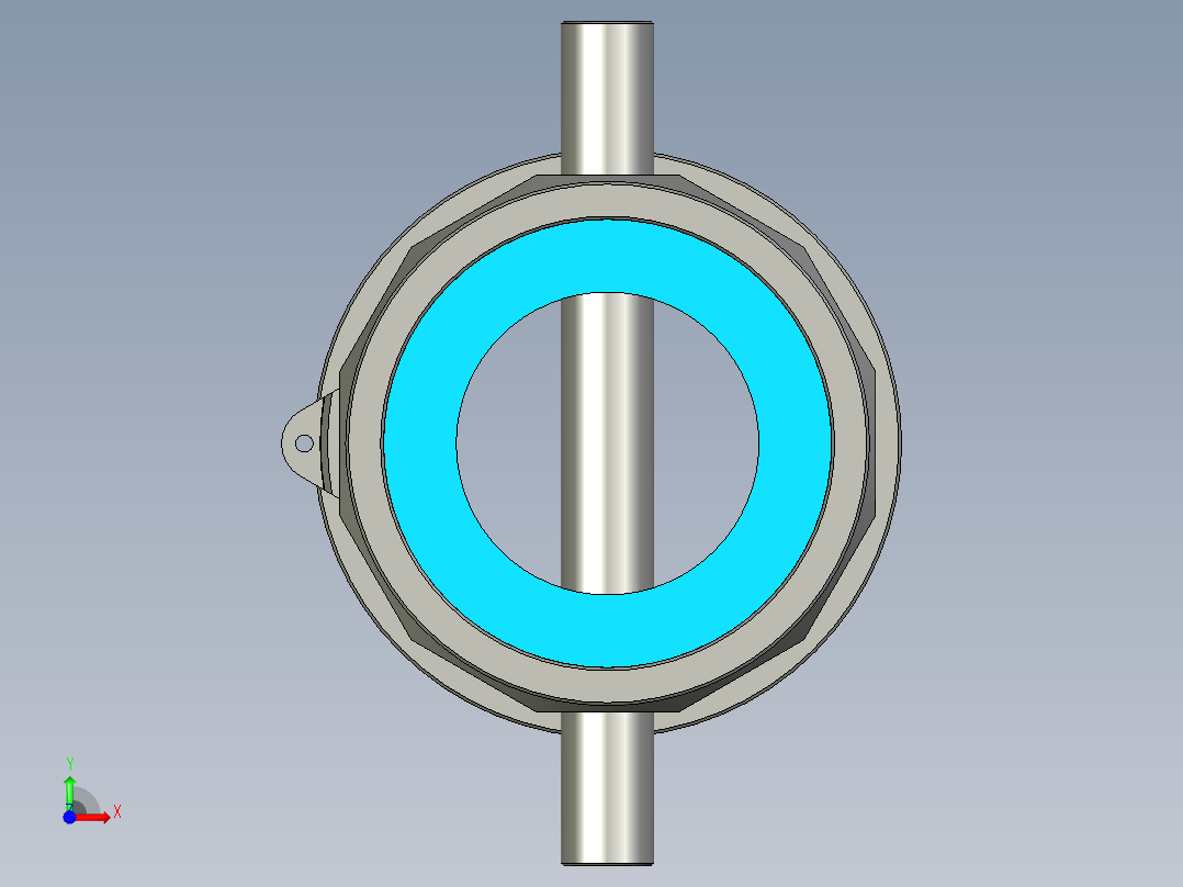 DN80长300mmA型接头装车短接前视图
