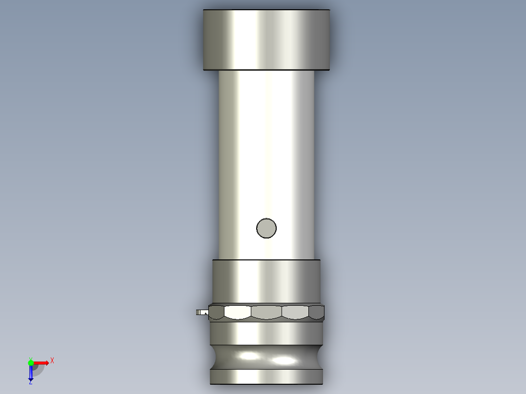 DN80长300mmA型接头装车短接俯视图