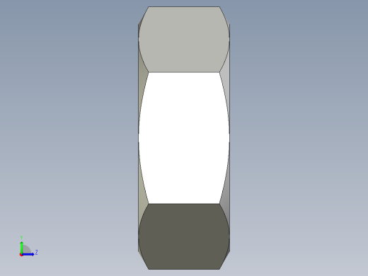 M2 x 0.4mm Thread HEX NUT.IGS左视缩略图