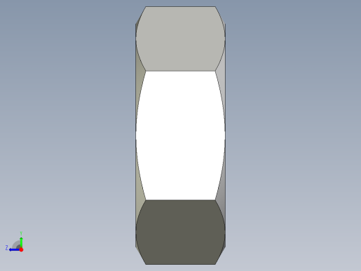 M2 x 0.4mm Thread HEX NUT.IGS右视缩略图