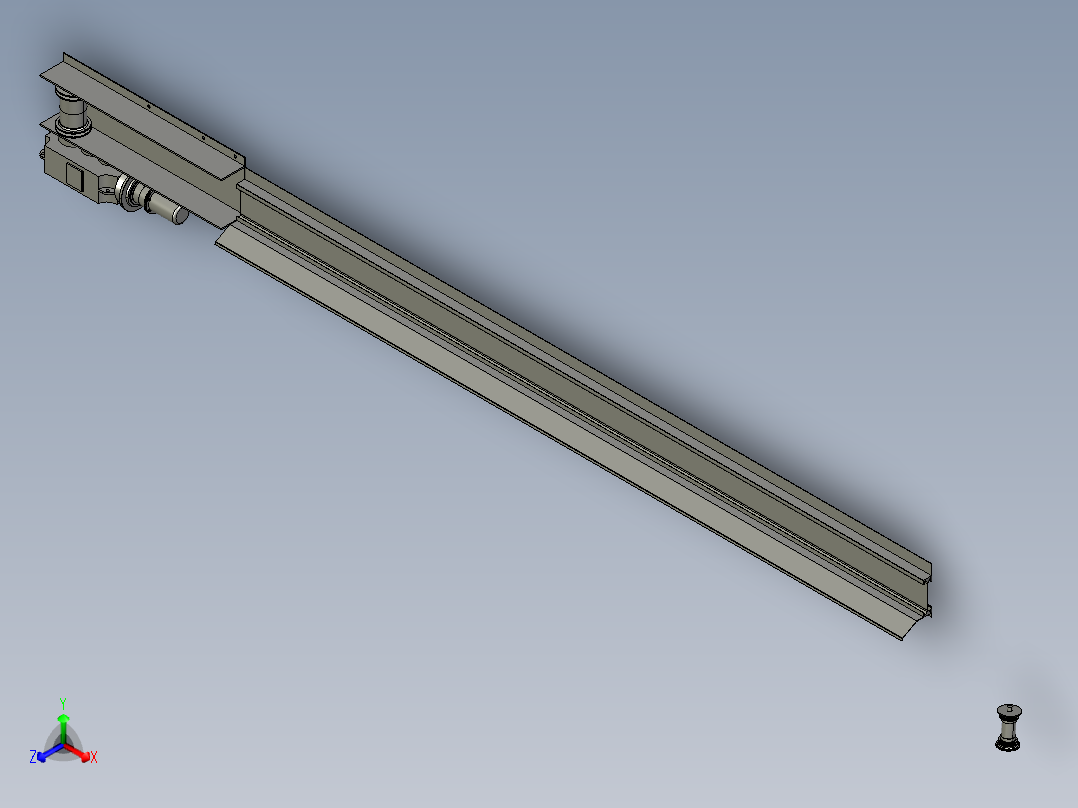 XL670-顶堆侧取堆取料机刮板取料机设计三维proe设计素材