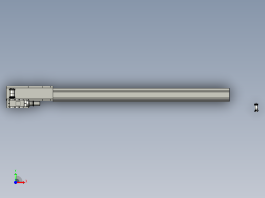 XL670-顶堆侧取堆取料机刮板取料机设计三维proe设计素材前视缩略图