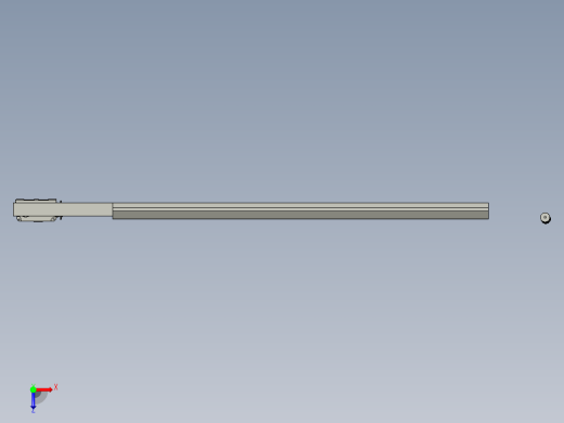 XL670-顶堆侧取堆取料机刮板取料机设计三维proe设计素材俯视缩略图