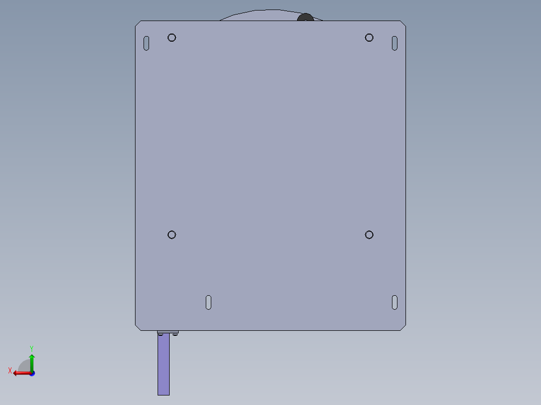 振动盘 外直径450 带直线送料器 300-2方案后视图