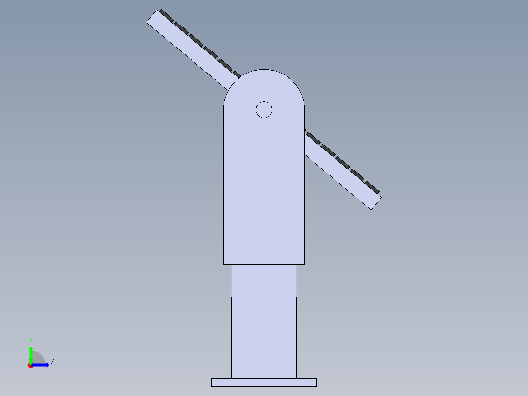 太阳能电池板可移动转台1321820==100左视图