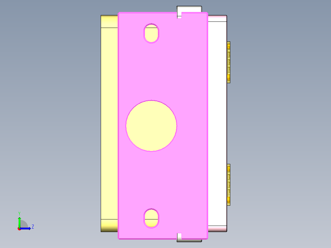 T305-AJ-笔记本CNC工装夹具三维模型CNC2-0621左视图