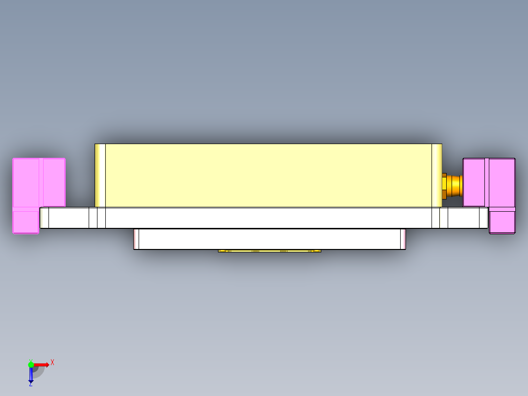T305-AJ-笔记本CNC工装夹具三维模型CNC2-0621俯视图