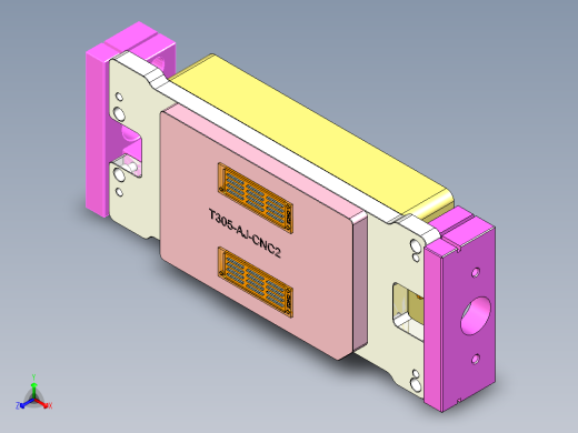 T305-AJ-笔记本CNC工装夹具三维模型CNC2-0621正等轴测缩略图
