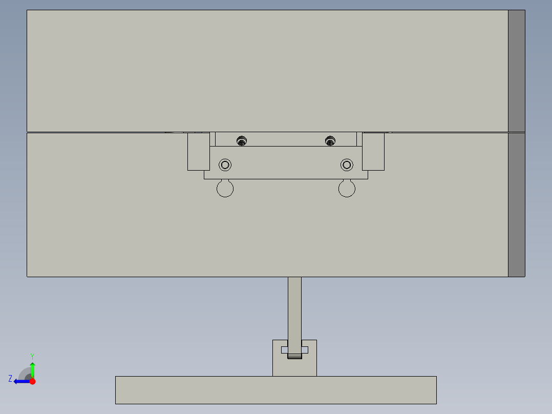SSKJ391（打印机硒鼓底壳模具）右视图