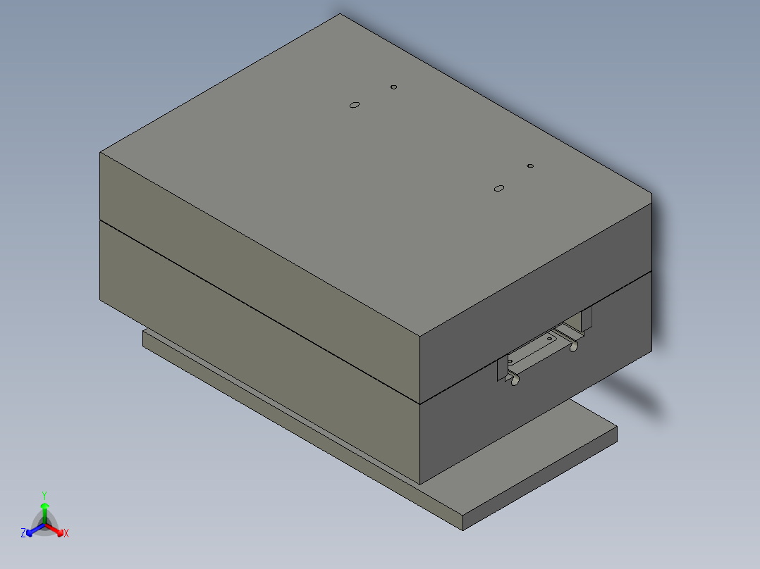 SSKJ391（打印机硒鼓底壳模具）正等轴测图