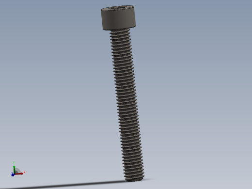 Screw_DIN_912_M8x60F_A2.SLDPRT公制内六角螺钉